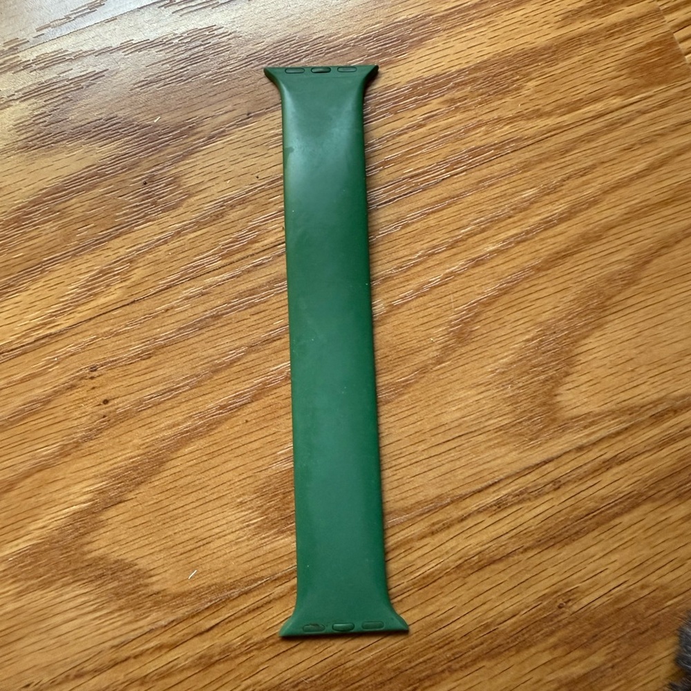 Green Silicone Apple Watch Band